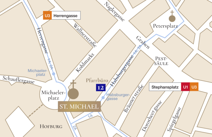 Lageplan, Stadtplan, St. Michael, Wien