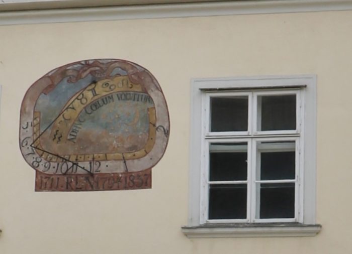 Kolleg St. Michael, Innenhof, Blick vom alten Provinzarchiv 2. Stock, 3.5.2016