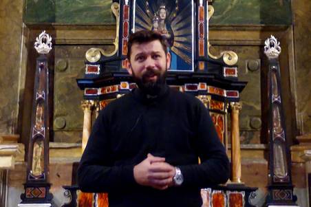 P. Márton Gál SDS, Weihnachtswunsch auf salvatorianer.at, Screenshot, (c) salvatorianer.at/Robert Sonnleitner