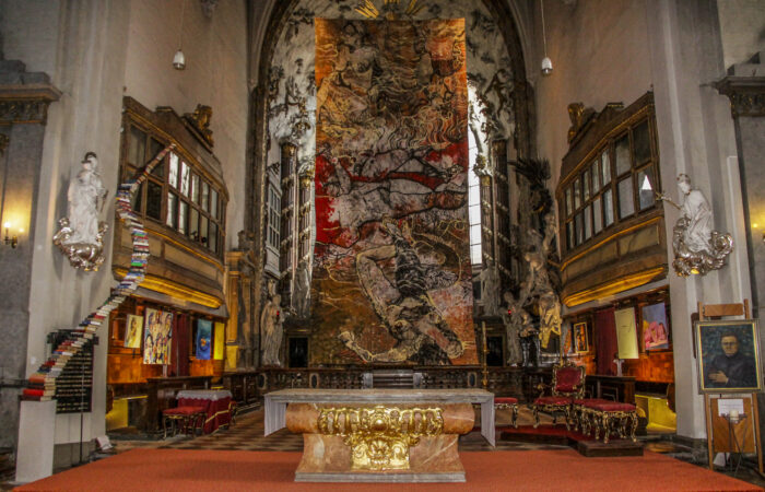 Fastentuch 14.2.2018, Foto: Manu Nitsch