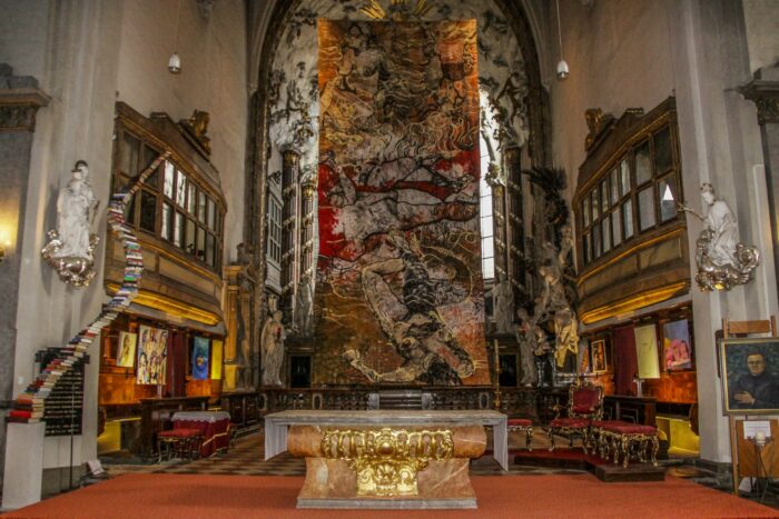 Fastentuch 14.2.2018, Foto: Manu Nitsch