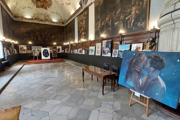 Kolleg St. Michael, Sommerrefektorium, Kunstauktion der Salvatorianer / Foto: Lukas Korosec